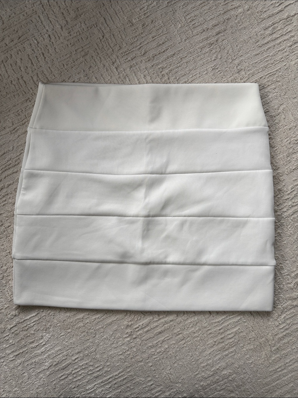 Lovely Day White Paneled Bandage Mini Skirt